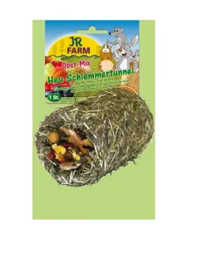 Снимка на JR Farm - Специалитет, лакомство - Гурме Тунел от Сено – Плодов Микс за гризачи - 1 бр.125 гр