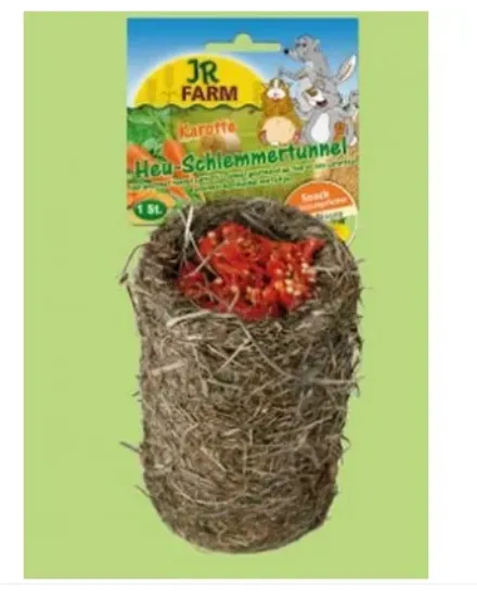 Снимка на JR Farm - Специалитет, лакомство - Гурме Тунел от Сено – Моркови за гризачи - 1 бр.125 гр