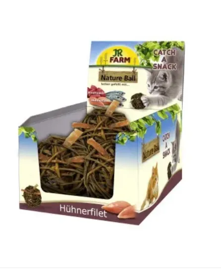 Снимка на JR Farm - лакомство за котки - върбови топки с пиле - 15 гр.