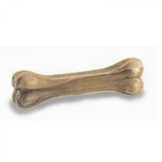 Снимка на Biozoo Pressed Bone - кокал от пресована телешка кожа 12 см , 2 пакета х 2 броя