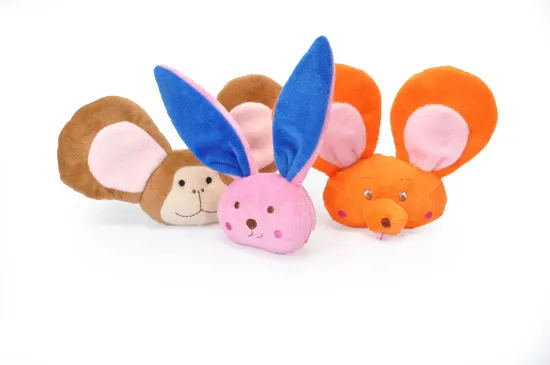 Снимка на Camon soft toys- Плюшена играчка за кучета със звук -заек,маймуна,хамстер 18см