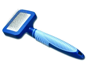 Показвай детайлите за Camon SoftGrip slicker brush S - четка за финно разресване за кучета и котки 7x5x17,5 см 1 - MyPetShop.bg Снимка на Camon SoftGrip slicker brush S - четка за финно разресване за кучета и котки 7x5x17,5 см 1