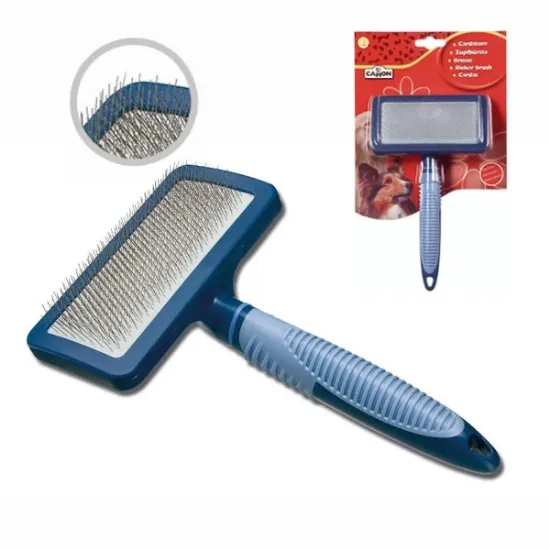 Снимка на Camon SoftGrip slicker brush M - четка за финно разресване 10х5х18 см за кучета и котки