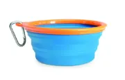 Снимка на Camon Silicone travel bowl for water - преносима сгъваема купичка за вода 1500 мл. цвят-синя, жълта, червена 1бр. 2