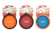 Снимка на Camon Silicone travel bowl for water - преносима сгъваема купичка за вода 1500 мл. цвят-синя, жълта, червена 1бр. 3