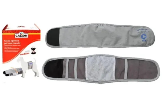 Снимка на Camon Male Dog Wraps XL -Гащи-Колан За Мъжки Кучета -62/70 см-цвят Сив