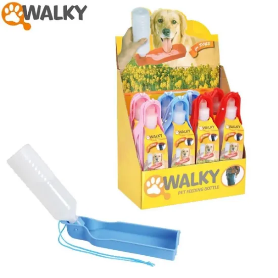 Снимка на Camon Pet feeding Bottle - преносима бутилка за вода / розова, синя, червена -750 мл.