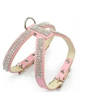 Показвай детайлите за Camon Pettorina doppia regolazione con strass XL - Луксозен нагръдник розов 37/43 см 1 - MyPetShop.bg Снимка на Camon Pettorina doppia regolazione con strass XL - Луксозен нагръдник розов 37/43 см 1