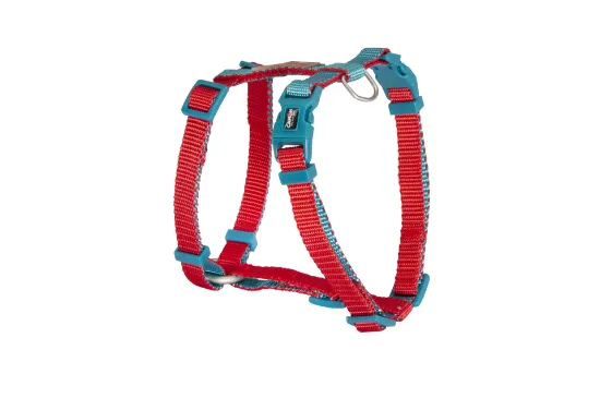 Снимка на Camon Double Premium Red/Teal - Нагръдник синьо с червено за кучета -25x600/1000мм
