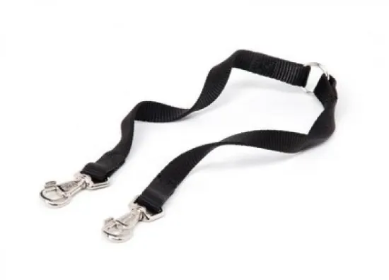 Снимка на Camon Nylon twin leash - повод за две кучета черен / 15 мм. / 350 мм.