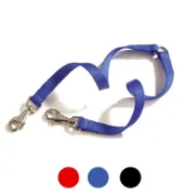 Снимка на Camon Nylon twin leash - повод за две кучета черен / 15 мм. / 350 мм. 2