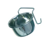 Снимка на Camon Bowl with hook - метална купичка за храна за гризачи 150 мл. 2