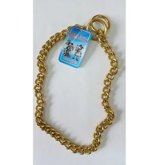 Снимка на Миазоо - Здрав метален месингов удавник , колие за кучета 4.0 мм/65 см.