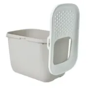 Снимка на Savic HOP IN - Закрита котешка тоалетна с капак и вход отгоре, Мока 58.5 х 39 х 39.5 см. 4