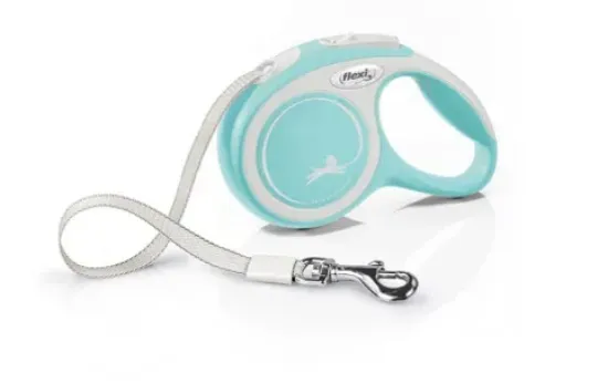 Снимка на Flexi Comfort М- Автоматичен повод за кучета - 5м лента, до 25кг, светло синьо