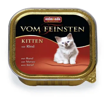 Показвай детайлите за Animonda von feinsten kitten beef -Пастет с телешко месо, за котенца от 1 до 12 месеца, 100 гр. 1 - MyPetShop.bg Снимка на Animonda von feinsten kitten beef -Пастет с телешко месо, за котенца от 1 до 12 месеца, 100 гр. 1