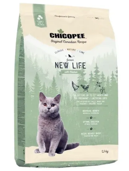 Снимка на Chicopee Classic Nature Line Kitten-Суха храна за котки до 12 месеца, с пилешко месо 1.5 кг.