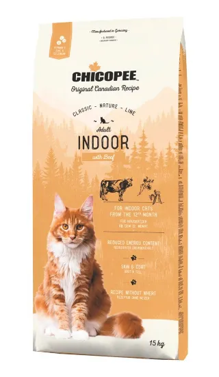 Снимка на Chicopee Classic Nature Line Adult Indoor-Храна за домашни котки с говеждо месо 15 кг.