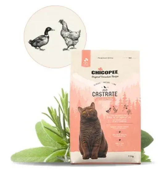 Снимка на Chicopee Classic Nature Line Castrate-Храна за котки със свежо птиче месо за кастрирани, 15 кг