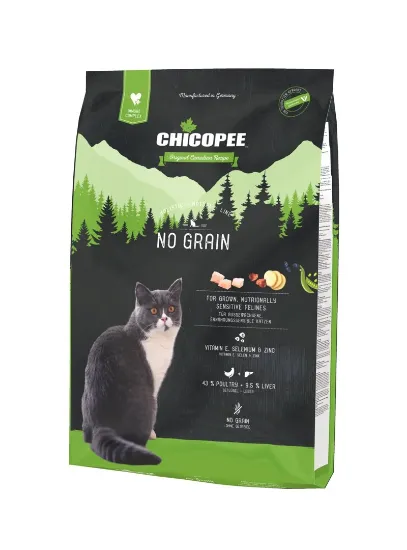 Снимка на Chicopee Holistic Nature Line No Grain-Храна за котки, за чувствителни и над 7 години с пилешко месо 1.5 кг.