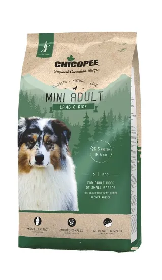 Снимка на Chicopee Classic Nature Adult Mini-Храна за кучета,за дребни породи над 10 месеца с агне и ориз 15 кг.
