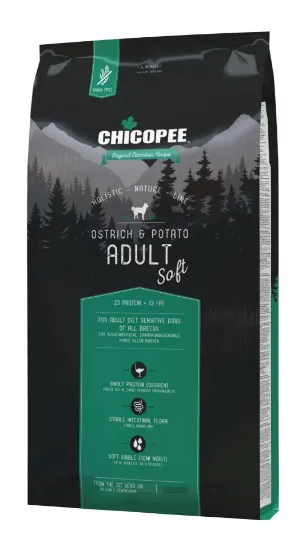 Снимка на Chicopee Holistic Nature Soft Ostrich & Potato-Храна за кучета,мека гранула с месо от щраус и картофи 2кг.