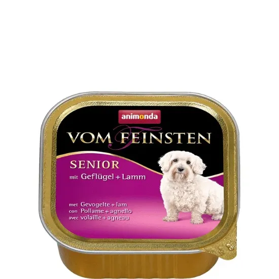 Снимка на Animonda Vom Feinsten Senior with Beef Lamb -Пастет с говеждо и агнешко месо, за кучета над 7 години - 4 броя х 150 гр.