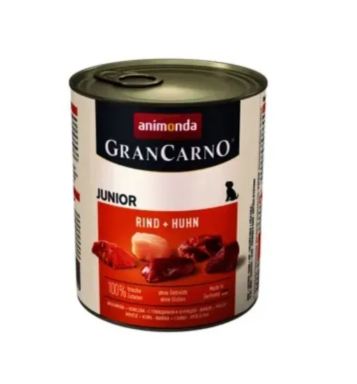 Снимка на Animonda GranCarno Original Junior with Chicken and Beef - Пилешко и говеждо месо,за кучета от 1 до 12 месеца, 3 броя х 400 гр.