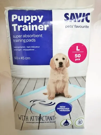Снимка на Savic Puppy Pads - Големи подложки за уриниране 60 х 45 см. 100 броя