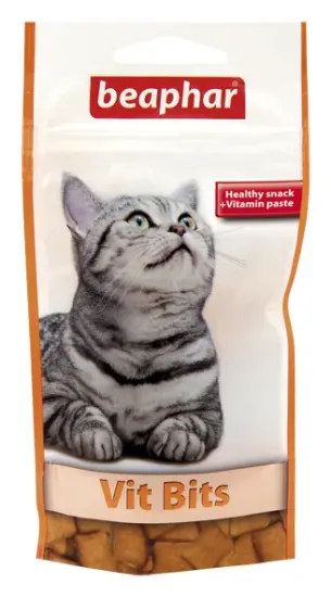 Снимка на Beaphar Vit Bits – Хапки с мултивитаминна паста за котки, 3 броя х 35 гр.