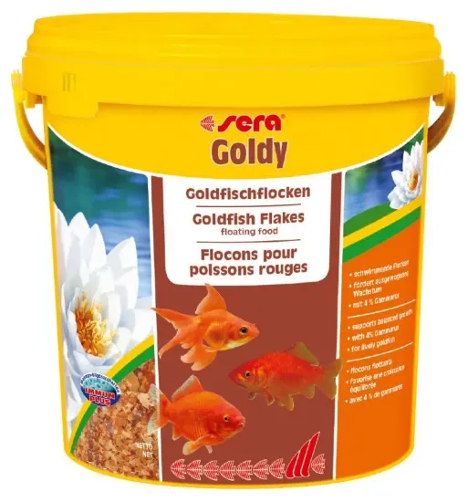 Снимка на Sera Nature Goldy - Основна храна за златни рибки без оцветители и консерванти с инсекти 10 000 мл.