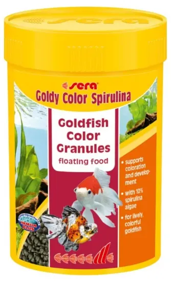 Снимка на Sera Goldy Nature Color Spirulina- Храна за златни рибки, оцветяваща 250 мл.