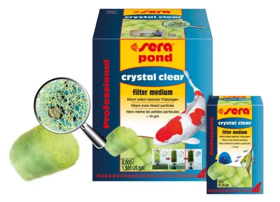 Снимка на Sera crystal clear Professional-Филтърен материал ,за кристално прозрачна вода,12 бр достатъчни за до 360 лв вода,може да се пере и ползва повторно