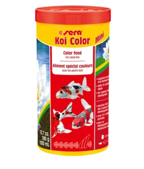 Снимка на Sera Koi Color Mini - Оцветяваща храна за риби кои до 12 см./1000 мл.