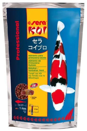 Снимка на Sera koi Professional spring and autumn food- Храна за ежедневно хранене на кои и други езерни риби при температури на водата под 17 градуса 2.2 кг.