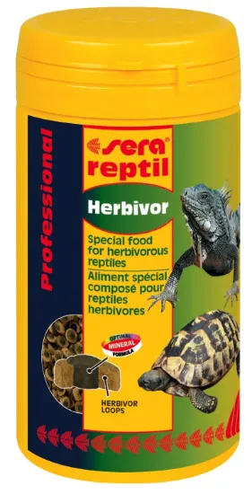 Снимка на Sera Professional Herbivor -Храна за растителноядни влечуги - костенурки, игуани и др. 250 мл.