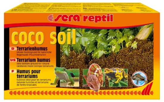 Снимка на Sera Coco Soil -Постелка за влажни терариуми, пресовани кокосови влакна, 100% натурален