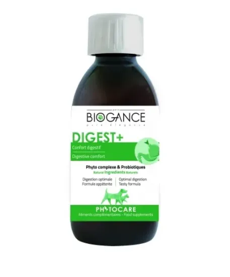 Снимка на Biogance Digest Plus - Добавка за кучета възстановява чревната флора и подпомага храносмилателната система 200 мл.