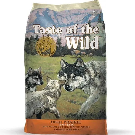 Снимка на Diamond Prairie Puppy Recipe With Roasted Bison&Roasted -Суха храна за подрастващи кученца с бизонско и еленко месо-12,2кг