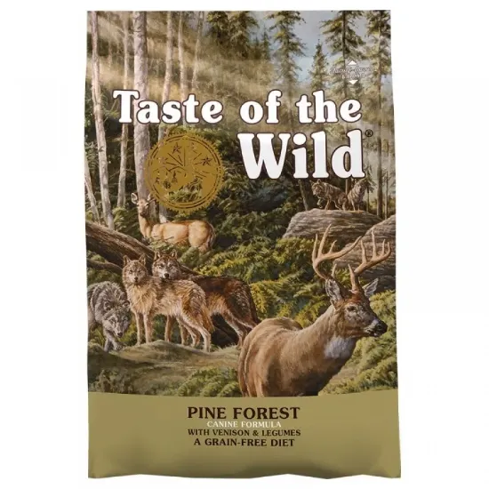 Снимка на Pine Forest Canine Recipe With Venison&Legumes -Суха храна за израснали кучета с месо от елен и бобови култури-12,2кг