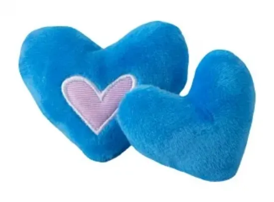 Снимка на Rogz Catnip heart - Котешка плюшена играчка сърце с катнип , синьо