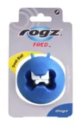 Снимка на Rogz Fred Blue - Играчка за кучета с дупка за поставяне на лакомства - 6.4 см синя 2