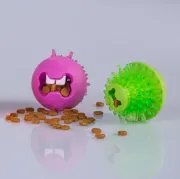 Снимка на Rogz Fred Pink - Играчка за кучета с дупка за поставяне на лакомства - 6.4 см розова 2