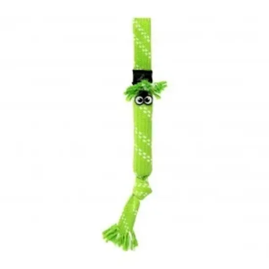 Снимка на Rogz Scrubz - Кучешка играчка , въже за дърпане 31.5 см. зелен лайм