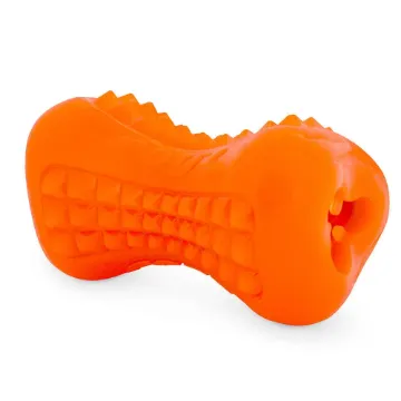 Показвай детайлите за Rogz Yumz Дъвчаща кучешка играчка гумен кокал 8,8 см. оранжев 1 - MyPetShop.bg Снимка на Rogz Yumz Дъвчаща кучешка играчка гумен кокал 8,8 см. оранжев 1