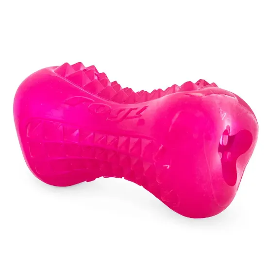 Снимка на Rogz Yumz Дъвчаща кучешка играчка гумен кокал 8,8 см. розов