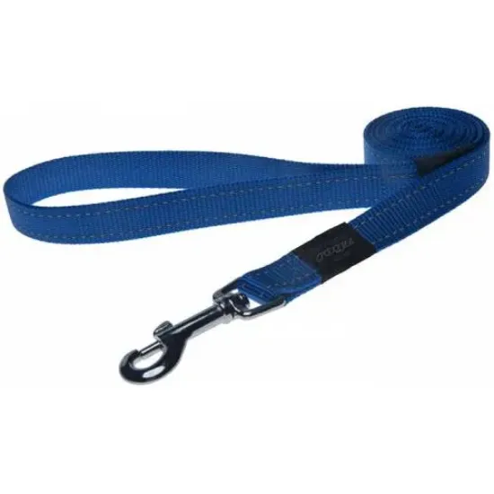 Снимка на Rogz leash lead Large - Светлоотразителен повод за кучета - 2.0 см./ 1.4 метра син