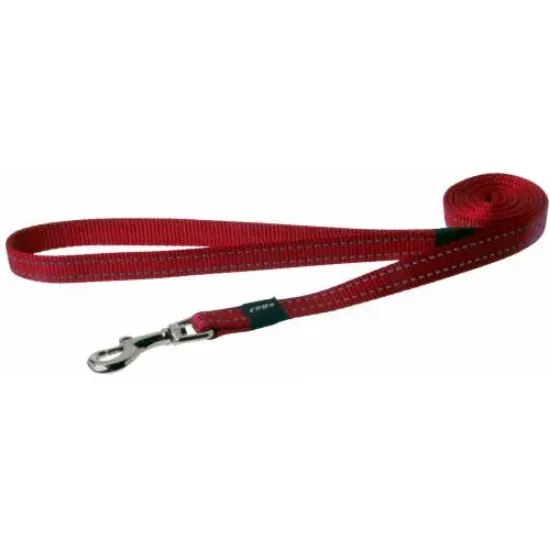 Снимка на Rogz leash lead Large - Светлоотразителен повод за кучета - 2.0 см./ 1.4 метра червен
