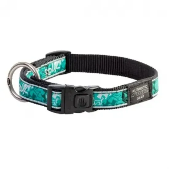 Снимка на Rogz Fancy Dress Collar Large -Нашийник за кучета 20мм/-34-56 см. зелен мента
