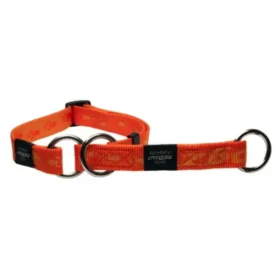 Снимка на Rogz Alpinist Web Half-Check Collar Large - Нашийник тип душач за кучета 20мм/-34-56 см. оранжев